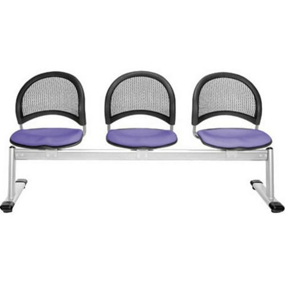 OFM Moon 3 Beam Seating with Seats in Lavender