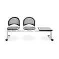 thumbnail image 1 of OFM Moon Series Model 333T 3-Unit Beam Seating with 2 Fabric Seats & 1 Table, Putty with Gray, 1 of 2