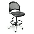 thumbnail image 1 of OFM Moon Series Model 336-VAM-DK Anti-Microbial/Anti-Bacterial Vinyl Armless Swivel Task Chair with Drafting Kit, Charcoal, 1 of 7
