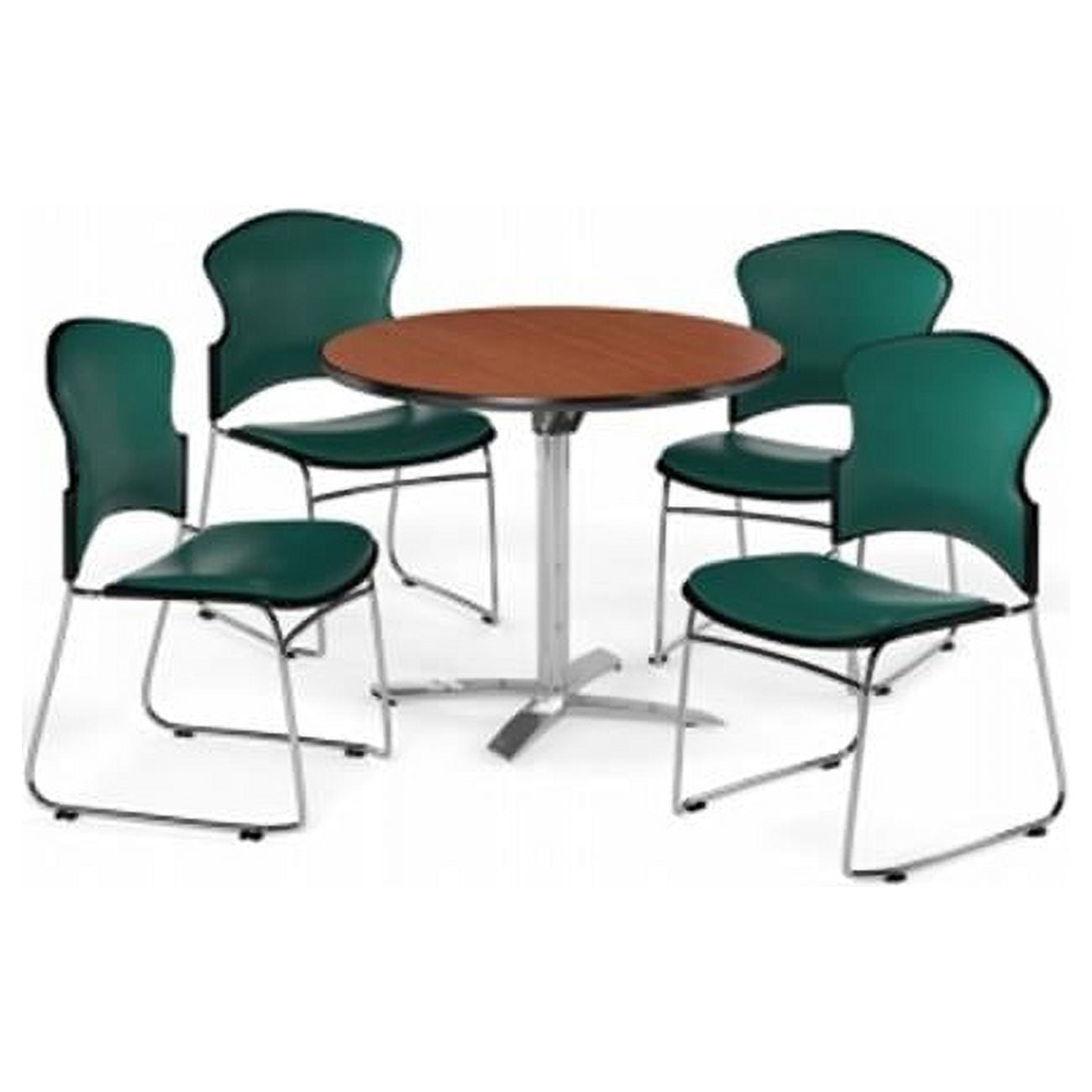 Grey Round Flip Table main image 1