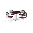 thumbnail image 1 of ofm pkg-brk-170-0043 breakroom package featuring 36 in. square flip top multi-purpose table with four moon stack chairs, 1 of 1