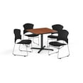 thumbnail image 1 of OFM PKG-BRK-052-0004 Breakroom Package Featuring 42 in. Square X - Shape Base Multi-Purpose Table with Four Multi-Use Stack Fabric Seat & Back Chairs, 1 of 1