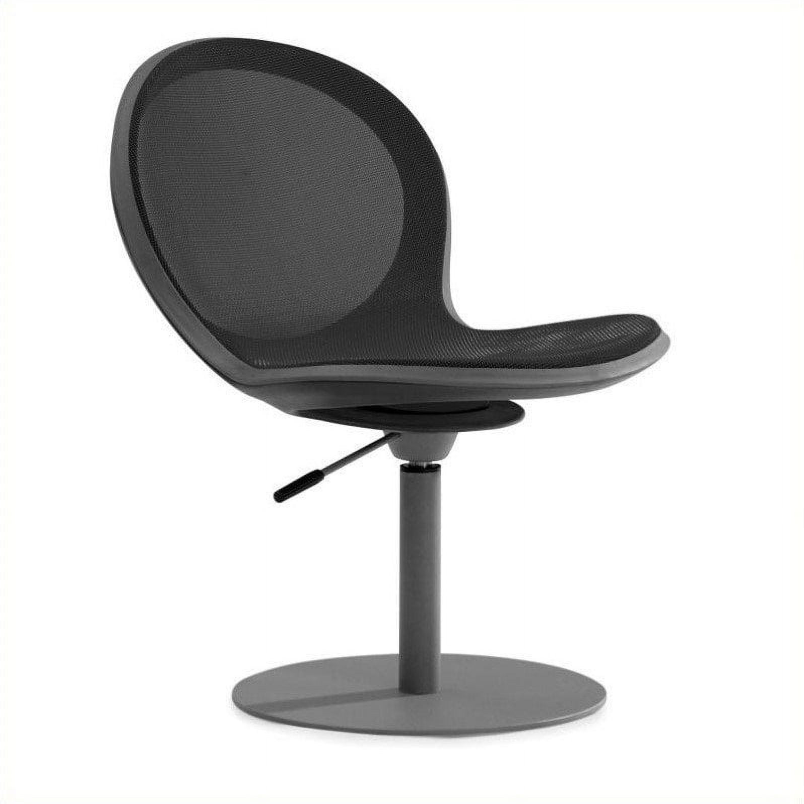OFM Net Swivel Guest Chair with Gaslift in Black