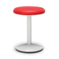thumbnail image 1 of 2818-ATV-V-RED Restaurant Furniture Active Series 300 lb Capacity White curved base 18-In High RED Vinyl Round Seat BAR Stool, 1 of 2