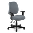 thumbnail image 1 of OFM Posture Series Model 118-2-AA Swivel Task Chair with Arms, Fabric, Mid Back, Gray, 1 of 3