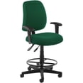 thumbnail image 1 of OFM Posture Task Drafting Office Chair with Arms and Drafting Kit in Green, 1 of 2