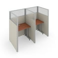 thumbnail image 1 of OFM RiZe 1 x 2 Privacy Workstation Unit in Gray Beige and Cherry, 1 of 2