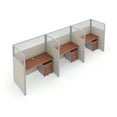 thumbnail image 1 of OFM RiZe 1 x 3 Privacy Workstation Unit in Beige and Cherry, 1 of 2