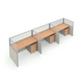 thumbnail image 1 of OFM RiZe 1 x 3 Privacy Workstation Unit in Gray Beige and Maple, 1 of 2