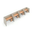 thumbnail image 1 of OFM RiZe 1 x 4 Privacy Workstation Unit in Beige and Maple, 1 of 2