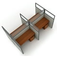 thumbnail image 1 of OFM RiZe 2 x 2 Privacy Workstation Unit in Gray and Cherry, 1 of 2