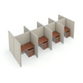 thumbnail image 1 of OFM RiZe 2 x 4 Privacy Workstation Unit in Beige and Cherry, 1 of 2
