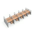 thumbnail image 1 of OFM RiZe 2 x 5 Privacy Workstation Unit in Gray and Maple, 1 of 2