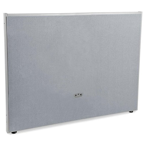 OFM RiZe 47" x 61" Full Faux Leather Panel in Gray