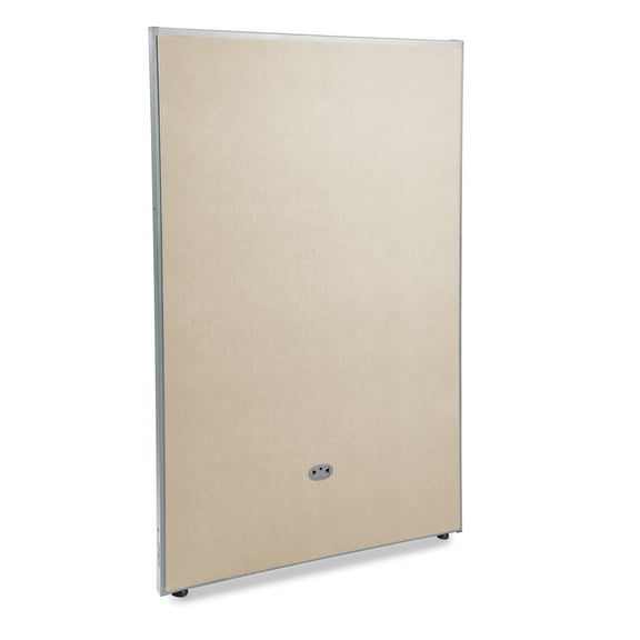 OFM RiZe Series Model P6337 63" x 37" All Vinyl Floor Panel, Beige with Gray Frame