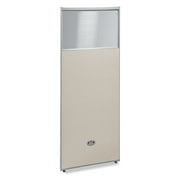 OFM RiZe Series Model PG6325 63" x 25" Vinyl Panel with Polycarbonate, Beige with Gray Frame