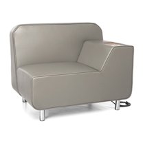 OFM Serenity Left Arm Electrical Outlet Guest Chair in Bronze
