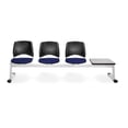 thumbnail image 1 of OFM Stars Series Model 324T 4-Unit Beam Seating with 3 Fabric Seats & 1 Table, Navy with Gray, 1 of 2
