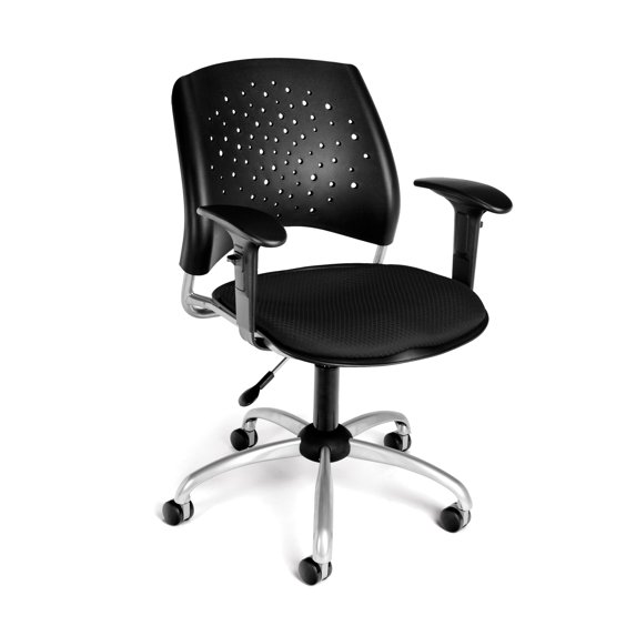 OFM 326-AA3-2224 Stars Swivel Chair With Arms - Black