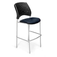 thumbnail image 1 of OFM Stars Series Model 328S-VAM Vinyl Cafe Height Chair, Navy with Silver Base, Pack of 2, 1 of 7