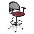thumbnail image 1 of Best Wine Mesh Vinyl Swivel Stool with adjustable arms 336-VAM-AA3-DK-603 BEF4056213, 1 of 4