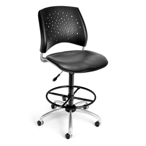 OFM Model 326-VAM-DK Anti-MicrobVinyl Armless Swivel Task Chair with Kit