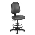 thumbnail image 1 of OFM Straton Series Vinyl Armless Swivel Task Chair with Drafting Kit, in Charcoal (119-VAM-DK-604), 1 of 2