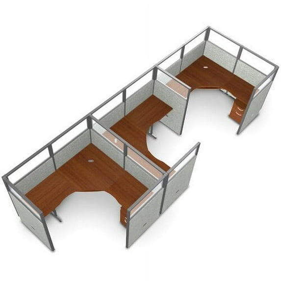 OFM Workstation Panel System 1x3 Configuration