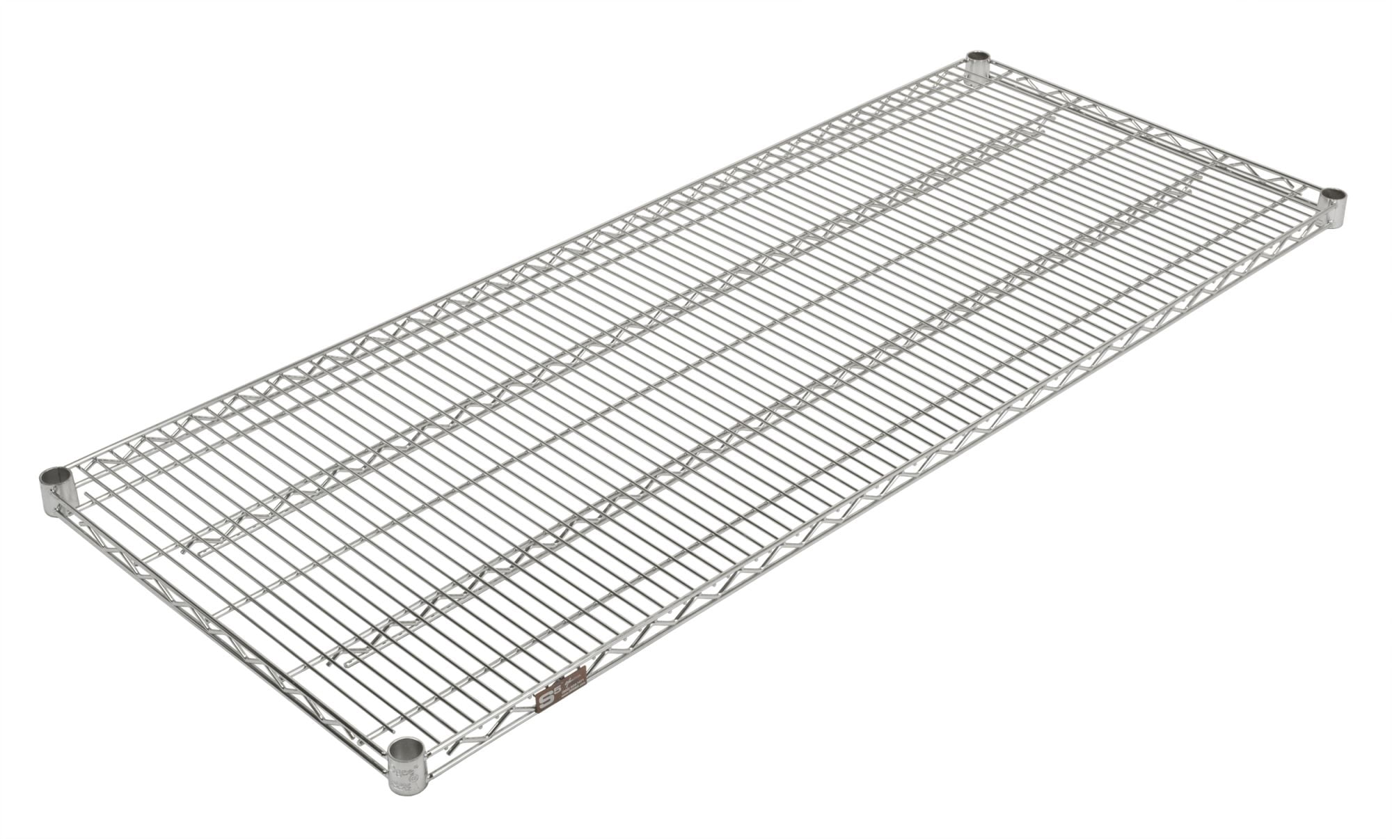 OFM X5 Series Model SH1872CH 18" x 72" Heavy Duty Shelf, Chrome, Pack of 2