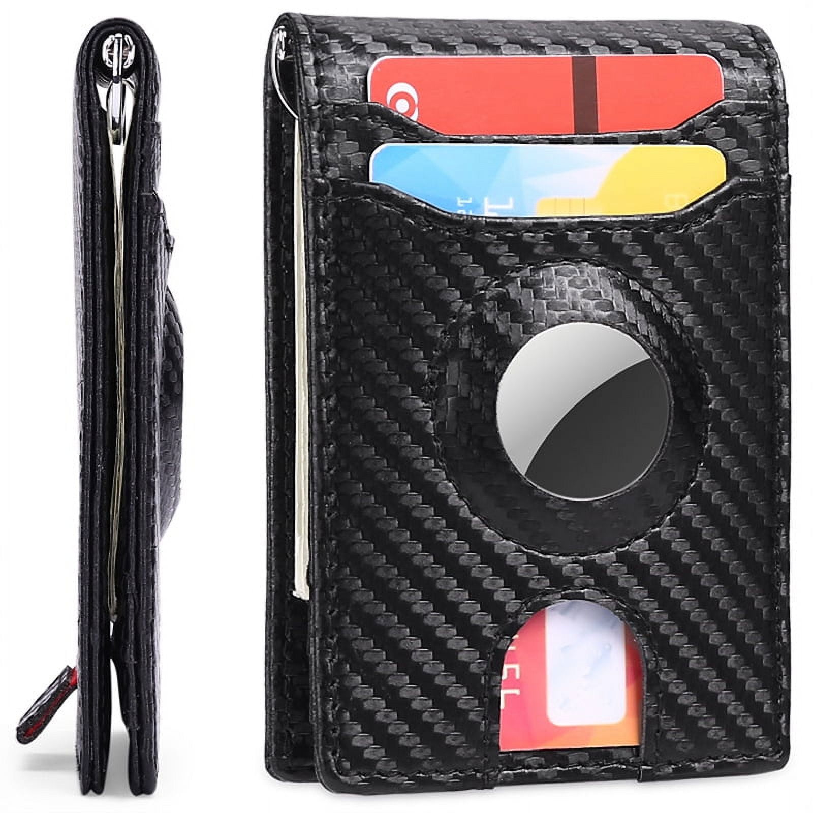 OFOCASE Slim AirTag Wallet for Men with Airtag Holder with RFID