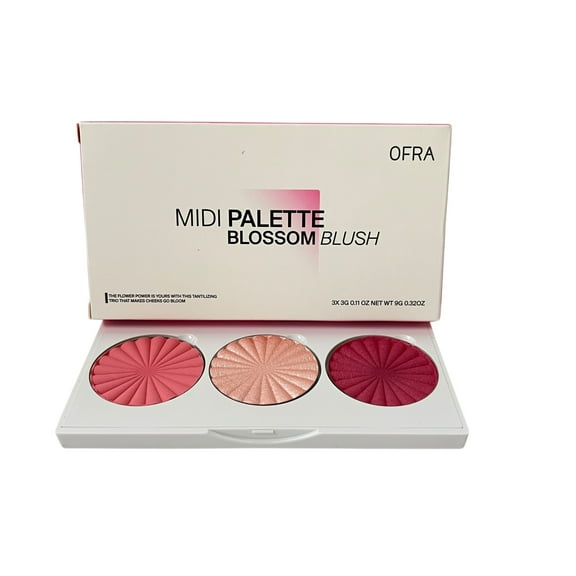 OFRA MIDI Palette Blossom Blush  3  3 g (0.11 oz) / Total 9 g 0.32oz
