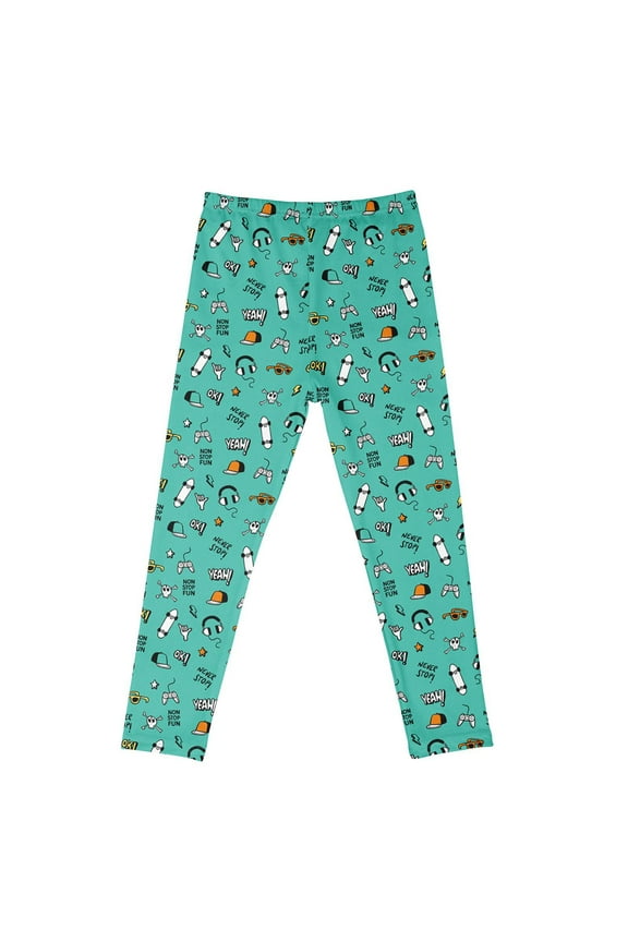 Toddler Baby Girls Pants Fall Sports Outerwear Cute Cartoon Printed Stretch Children'S Leggings Trousers for Girl Size 3-4T