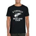 thumbnail image 1 of OFishally Best Dad Ever Funny Fishing Fathers Day Angler Parent Gift T-Shirt, for men & women, up to size 5XL, 1 of 3