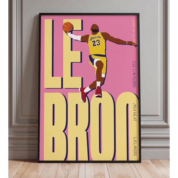 OG Anunoby Dunk Print Basketball Retro Sports Art, Unframed Poster