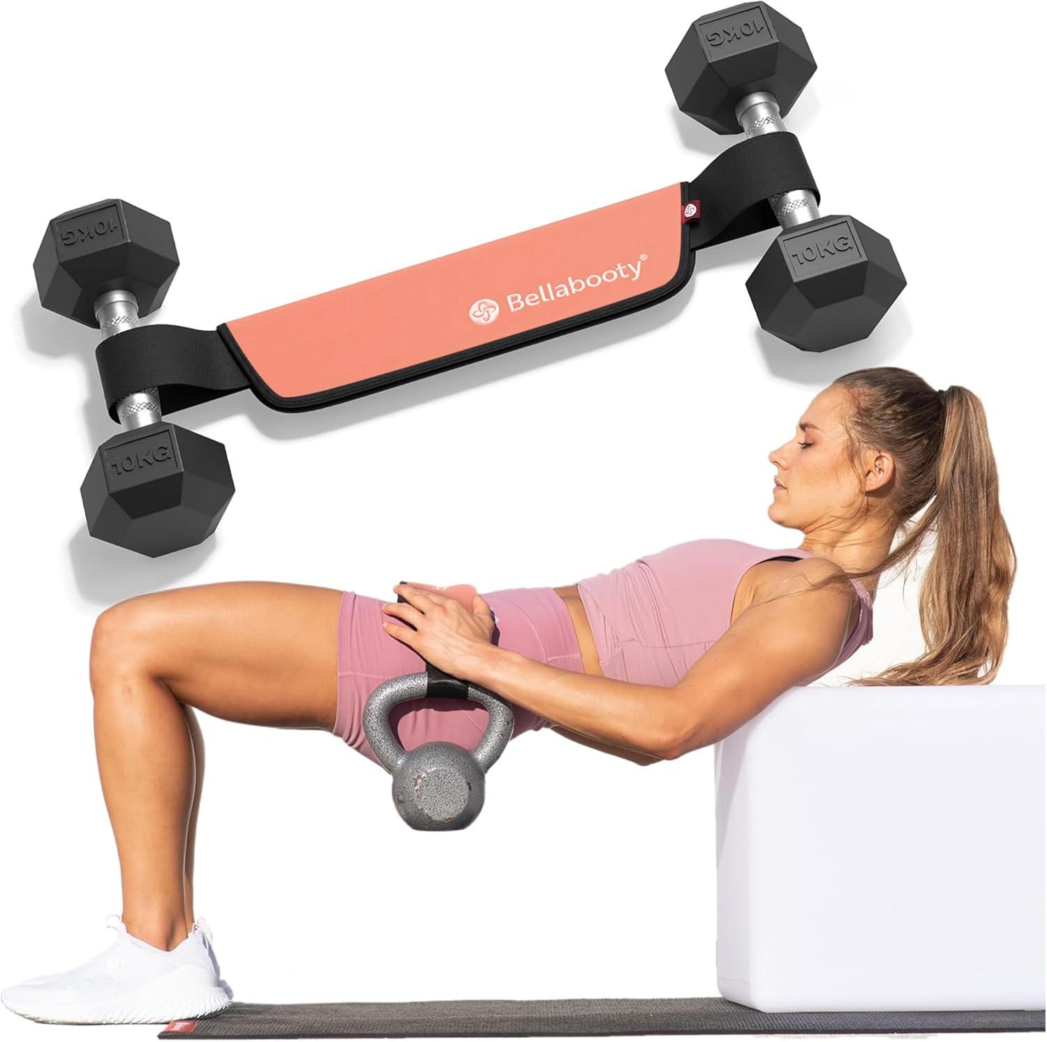Dumbbell Hip Thrust Belt With Thick Padding - Booty Builder Glute Trainer For Gym & Home