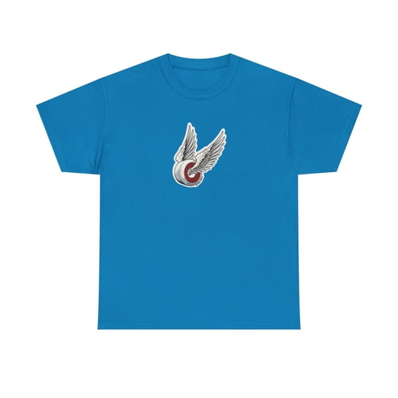 OG Classic Spiral Wheels Spitfire 2000s Skateboard Vintage Classic TShirt Print - Sapphire / 3XL
