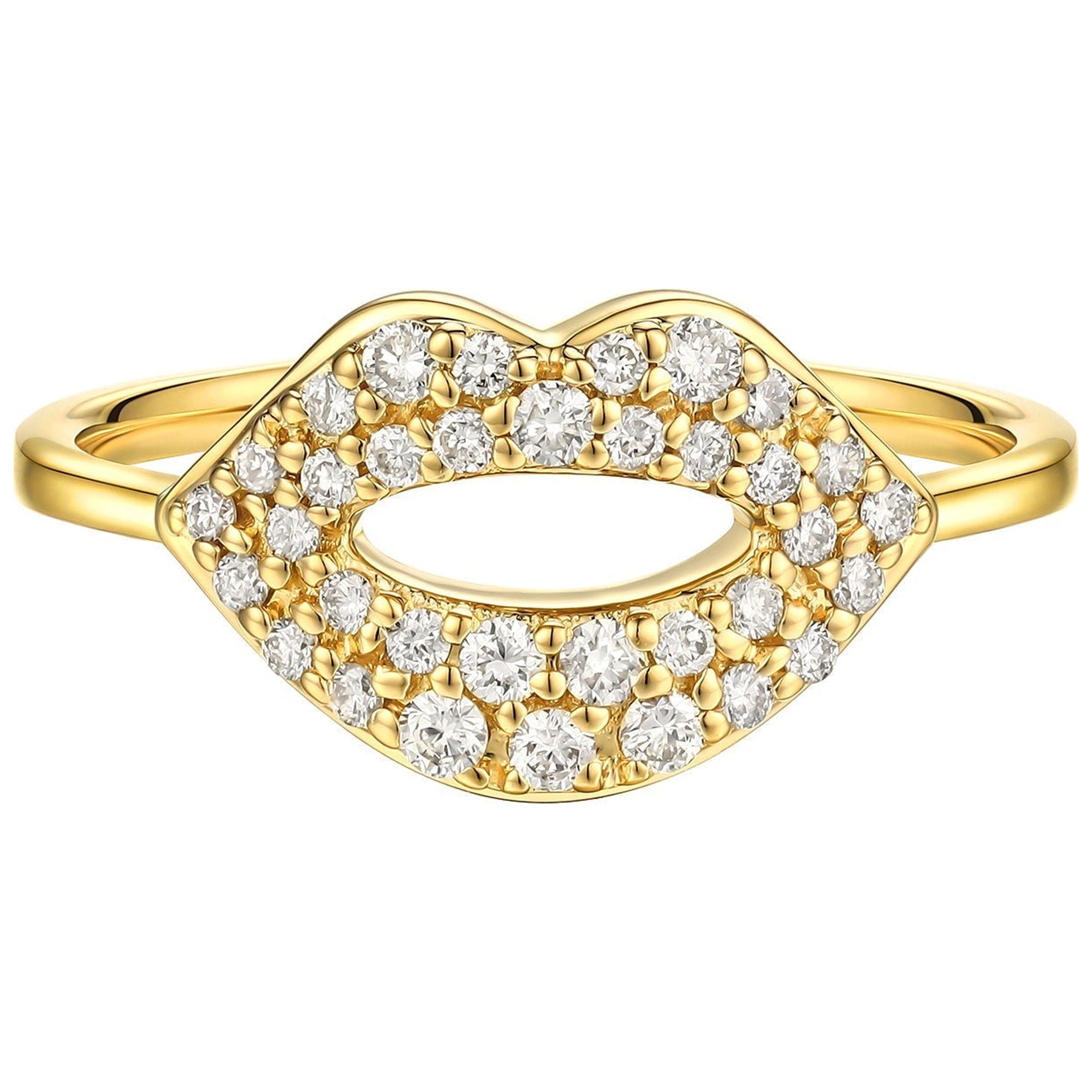 OG Kissing Lips Diamond Ring