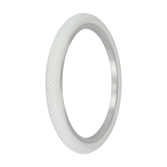 OG Lowrider 20" X 1.75" Bicycle Small Brick Tread Tire Lowrider Bmx Bike White/White Sidewall