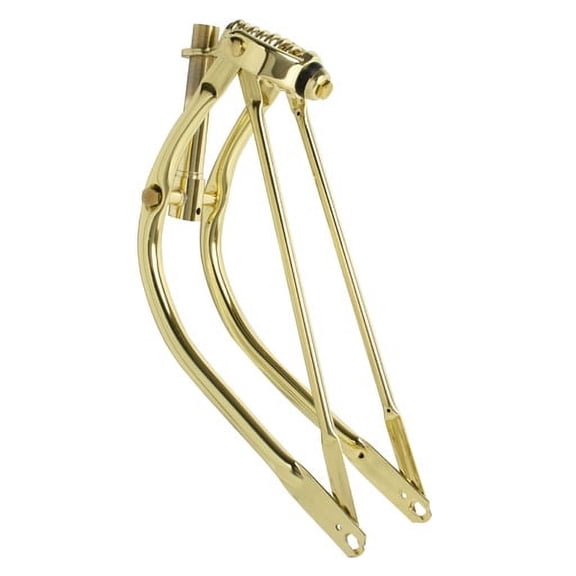 OG Lowrider Classic 20" Spring Fork Bent 1" Threaded Gold