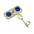 thumbnail image 1 of OG Lowrider Classic Cage Rectangle Bike Mirror w/Gold Mount, Blue/Reflectors, 1 of 1