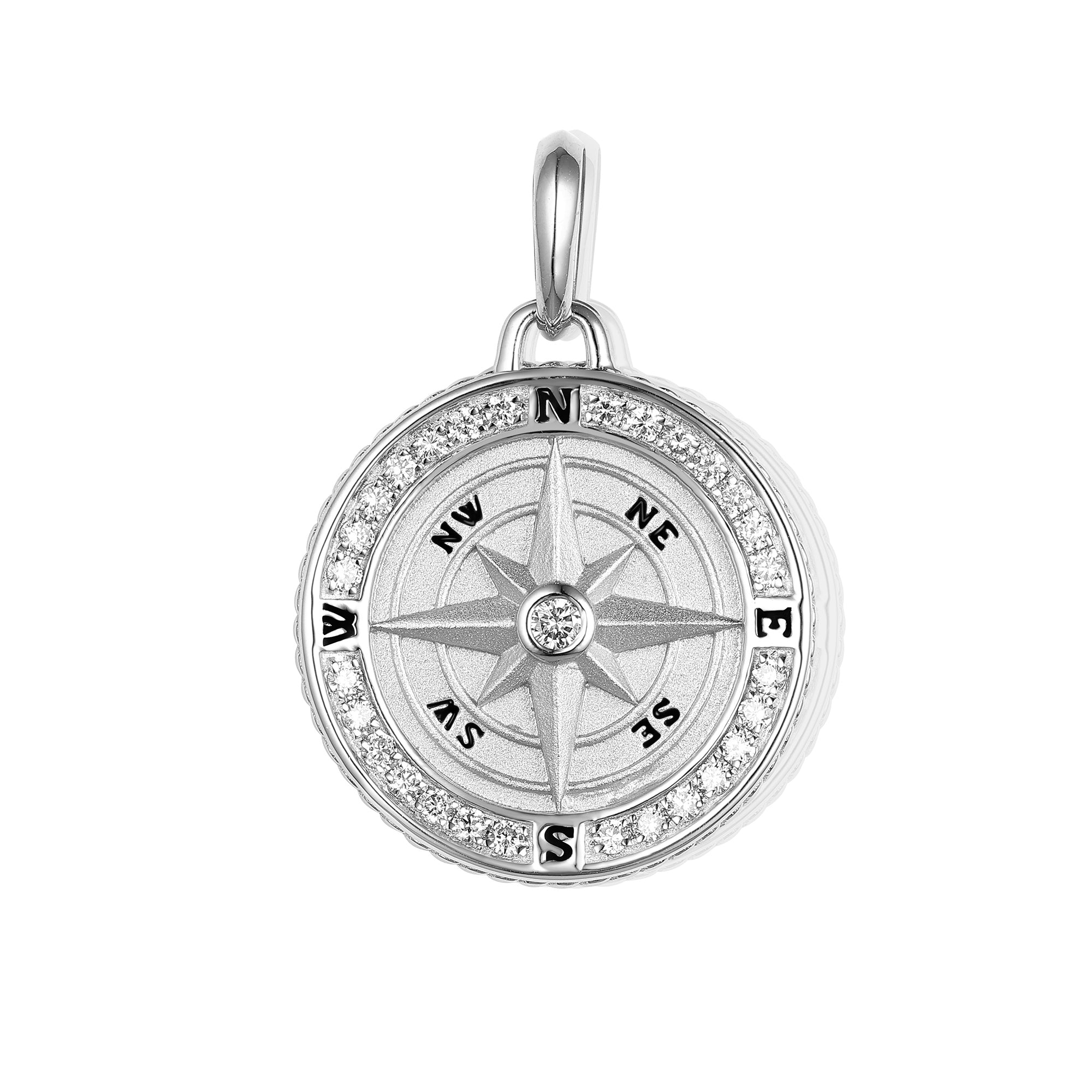 OG Navigator's Diamond Compass Pendant