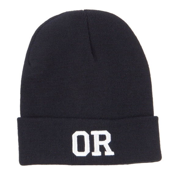 OG Oregon State Embroidered Long Beanie - Black OSFM