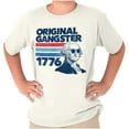 thumbnail image 1 of OG President Washington 1776 Joke Crewneck T Shirts Boy Girl Teen Brisco Brands XS, 1 of 6