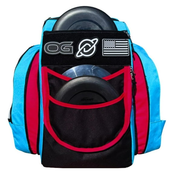 OG V2 Disc Golf Bag | 26+ Disc Capacity | Premium Disc Golf Backpack Bag | Tough, Durable Design | 2 Large Top and Side Compartments | Top Patch Panel with Two Patchs Included