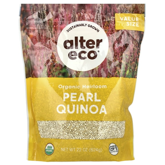 Alter Eco Organic Heirloom Pearl Quinoa, 22 oz (624 g)