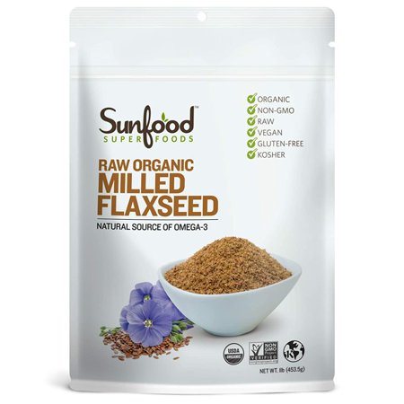 Sunfood - Flax Seeds Organic Milled - 1 Each -16 Oz