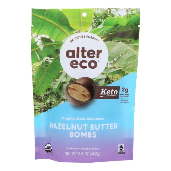 Alter Eco - Bombs Hazelnut Butter - Case Of 8-3.8 Oz