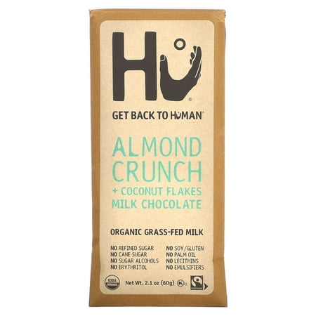 Hu Almond Crunch + Coconut Flakes, Milk Chocolate, 2.1 oz (60 g)