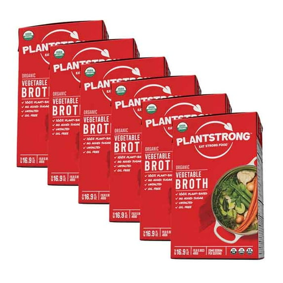 (Price/Case)Plantstrong - Broth Slow Smmrd Veg - Case of 6-16.9 FZ