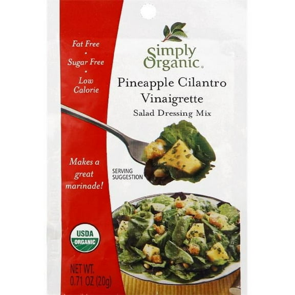 Frontier Natural Simply Organic  Vinaigrette Dressing Mix, 0.71 oz